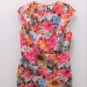 New York & Company Floral Sleeveless Dress